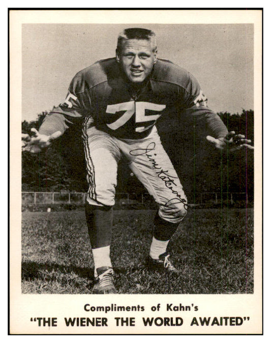 1963 Kahns Football Jim Katcavage Giants NR-MT 537238