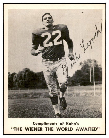 1963 Kahns Football Dick Lynch Giants NR-MT 537243