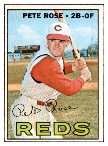 1967 Topps Baseball #430 Pete Rose Reds EX-MT 537475