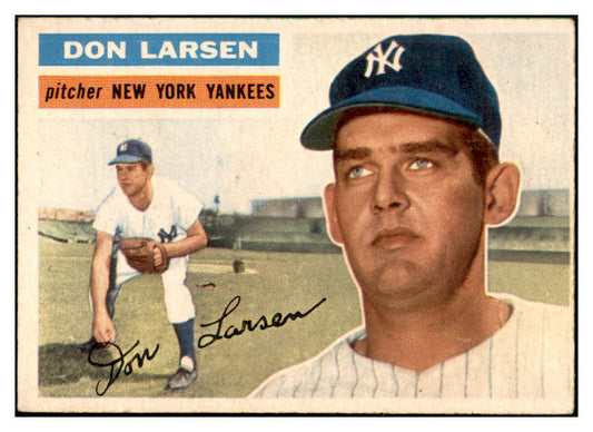 1956 Topps Baseball #332 Don Larsen Yankees EX 537491