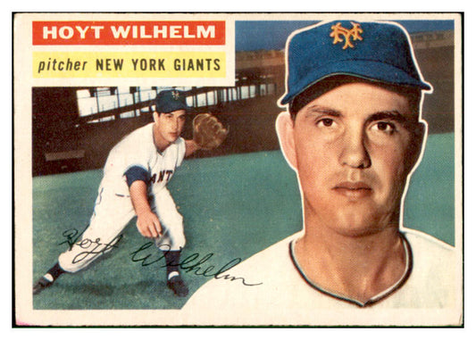 1956 Topps Baseball #307 Hoyt Wilhelm Giants VG-EX 537509