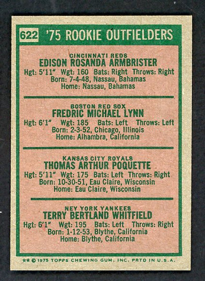 1975 Topps Baseball #622 Fred Lynn Red Sox EX-MT 537705