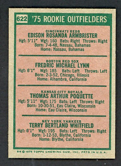 1975 Topps Baseball #622 Fred Lynn Red Sox NR-MT 537716