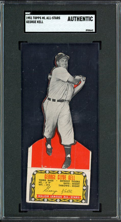 1951 Topps Major League All Stars George Kell Tigers SGC Auth 537828