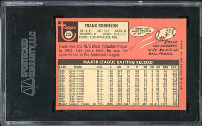 1969 Topps Baseball #250 Frank Robinson Orioles SGC 4 VG-EX 538426