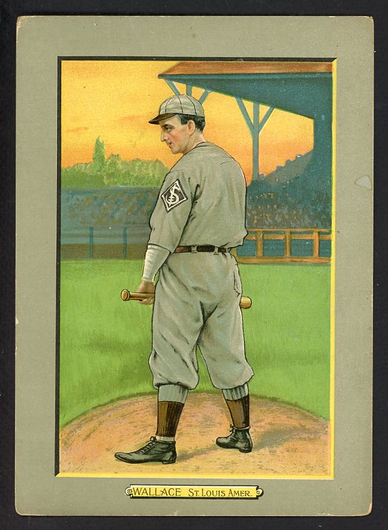 1911 T3 Turkey Red #124 Bobby Wallace Browns VG 538713