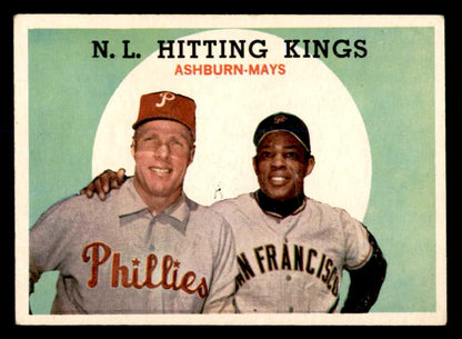 1959 Topps Baseball #317 Willie Mays Richie Ashburn EX 538819