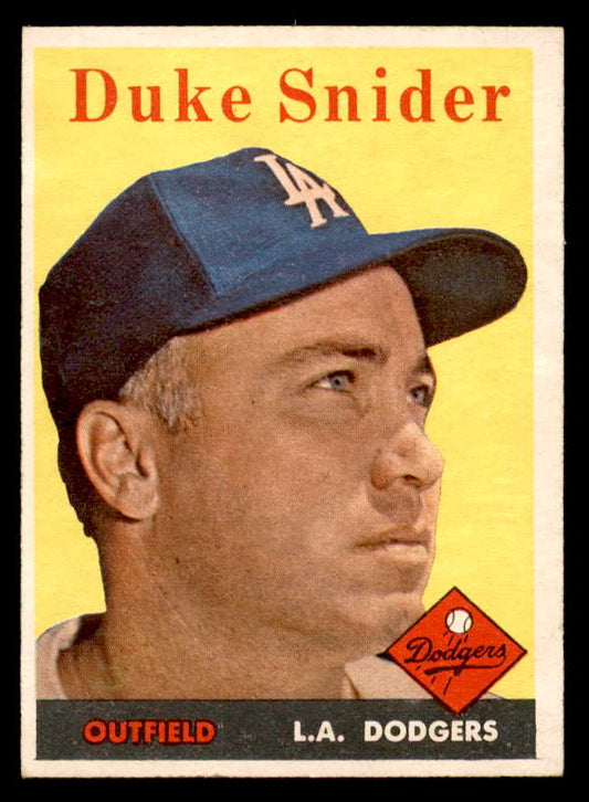 1958 Topps Baseball #088 Duke Snider Dodgers EX-MT 538953