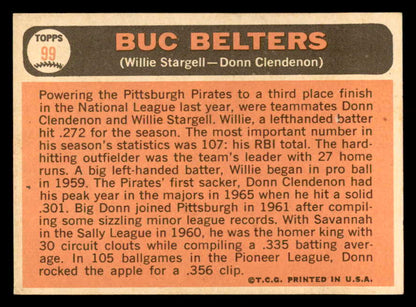 1966 Topps Baseball #099 Willie Stargell Donn Clendenon NR-MT 539024