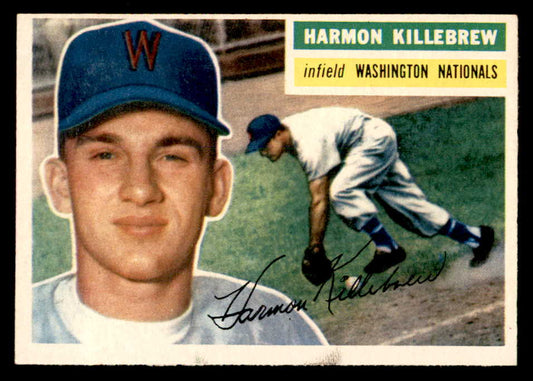 1956 Topps Baseball #164 Harmon Killebrew Senators EX+/EX-MT Gray 539060