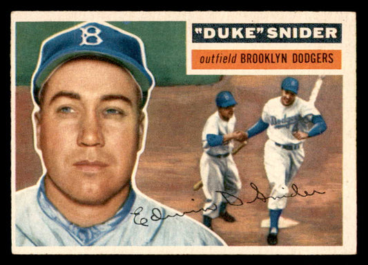 1956 Topps Baseball #150 Duke Snider Dodgers EX-MT Gray 539123