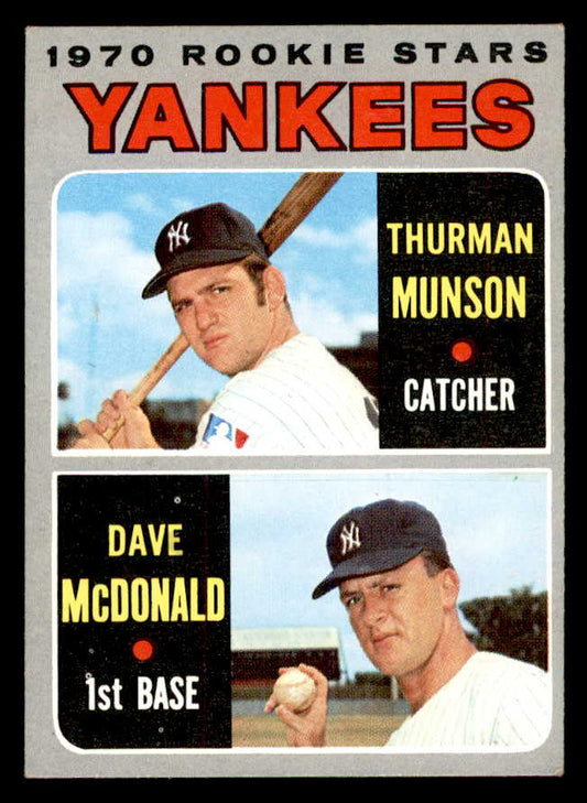 1970 Topps Baseball #189 Thurman Munson Yankees EX 539274