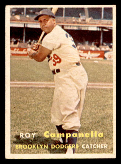 1957 Topps Baseball #210 Roy Campanella Dodgers EX 539337