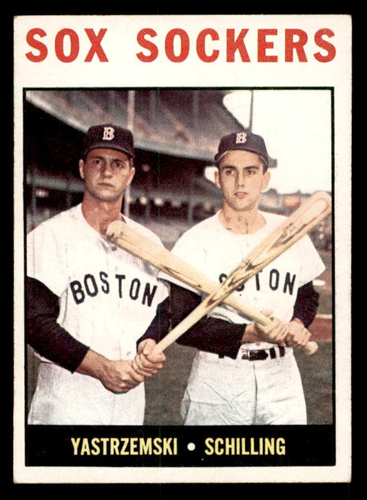 1964 Topps Baseball #182 Carl Yastrzemski Chuck Schilling EX-MT 539699
