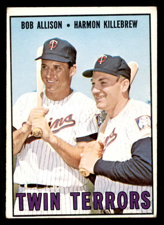 1967 Topps Baseball #334 Harmon Killebrew Bob Allison VG-EX 539800