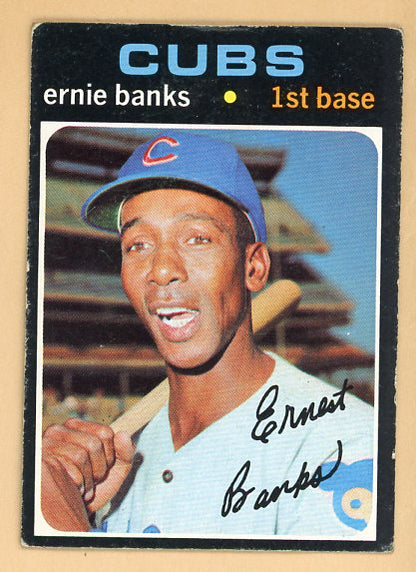 1971 Topps Baseball #525 Ernie Banks Cubs VG-EX 540001