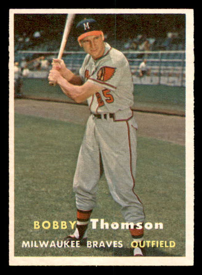 1957 Topps Baseball #262 Bobby Thomson Braves EX-MT 540015