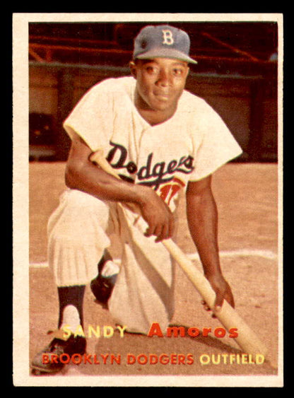 1957 Topps Baseball #201 Sandy Amoros Dodgers EX-MT 540033