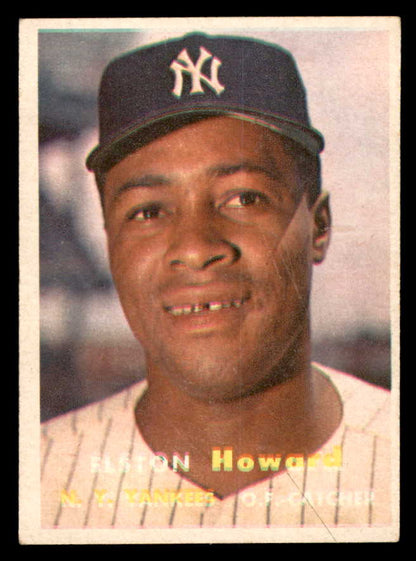 1957 Topps Baseball #082 Elston Howard Yankees EX+/EX-MT 540079