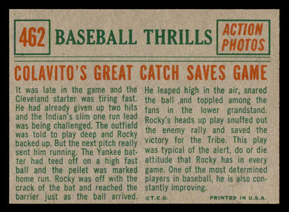 1959 Topps Baseball #462 Rocky Colavito IA Indians NR-MT 540160