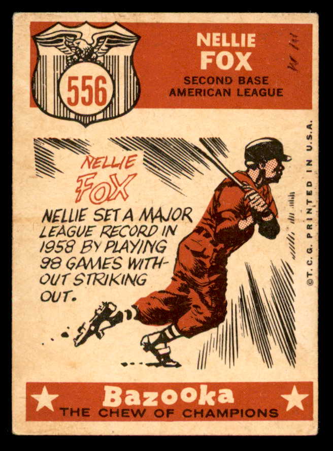 1959 Topps Baseball #556 Nellie Fox A.S. White Sox VG-EX 540203