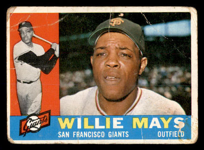 1960 Topps Baseball #200 Willie Mays Giants FR-GD 540234