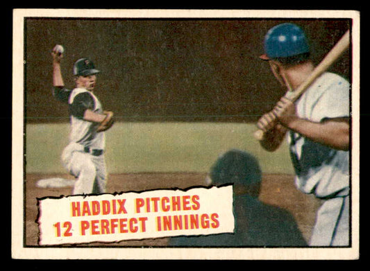 1961 Topps Baseball #410 Harvey Haddix IA Pirates EX 540310