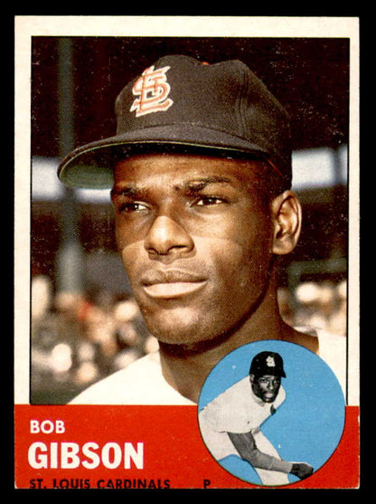1963 Topps Baseball #415 Bob Gibson Cardinals VG-EX 540635