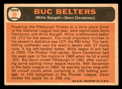 1966 Topps Baseball #099 Willie Stargell Donn Clendenon VG 540854