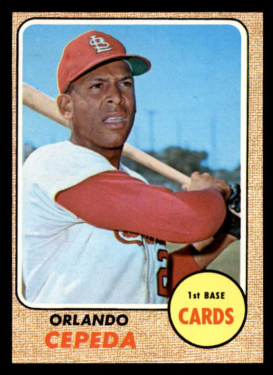 1968 Topps Baseball #200 Orlando Cepeda Cardinals EX 541057