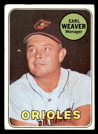 1969 Topps Baseball #516 Earl Weaver Orioles GD-VG 541100