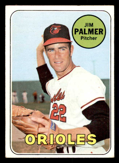 1969 Topps Baseball #573 Jim Palmer Orioles EX 541113