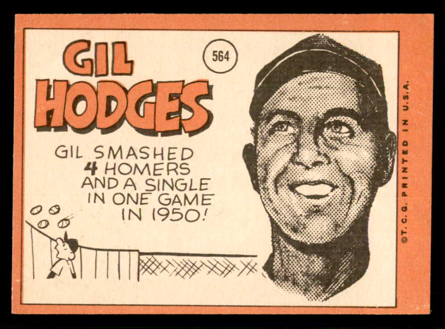 1969 Topps Baseball #564 Gil Hodges Mets EX-MT 541137