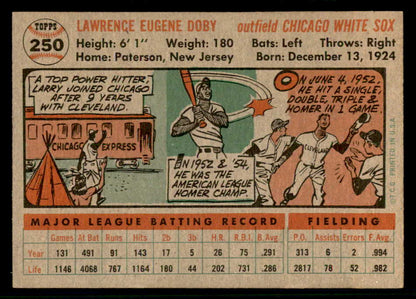 1956 Topps Baseball #250 Larry Doby White Sox EX+/EX-MT 541173