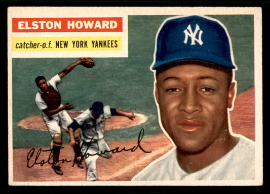 1956 Topps Baseball #208 Elston Howard Yankees EX+/EX-MT 541232