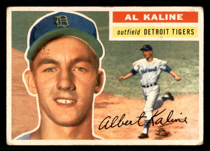 1956 Topps Baseball #020 Al Kaline Tigers VG Gray 541234