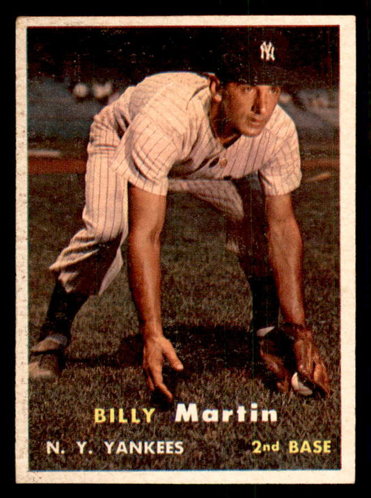 1957 Topps Baseball #062 Billy Martin Yankees VG-EX 541266