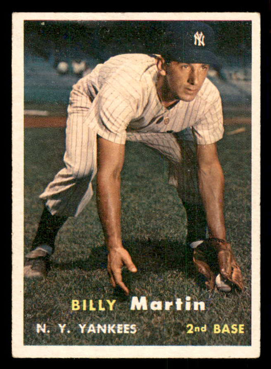 1957 Topps Baseball #062 Billy Martin Yankees VG-EX 541267