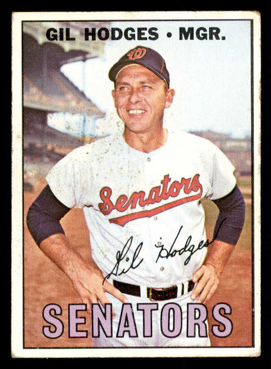 1967 Topps Baseball #228 Gil Hodges Senators VG 541332