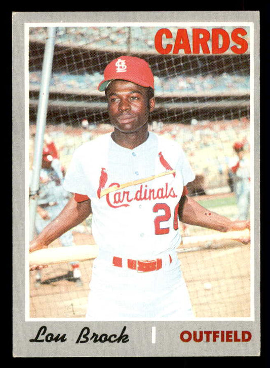 1970 Topps Baseball #330 Lou Brock Cardinals EX+/EX-MT 541397