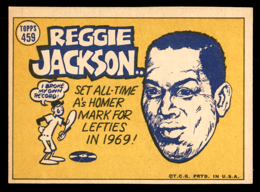 1970 Topps Baseball #459 Reggie Jackson A.S. A's EX 541407