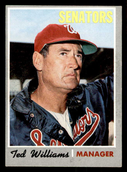 1970 Topps Baseball #211 Ted Williams Senators EX 541417