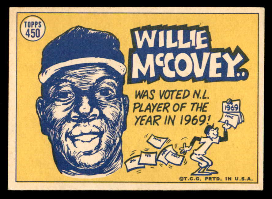 1970 Topps Baseball #450 Willie McCovey A.S. Giants EX-MT 541433