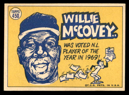 1970 Topps Baseball #450 Willie McCovey A.S. Giants EX-MT 541433