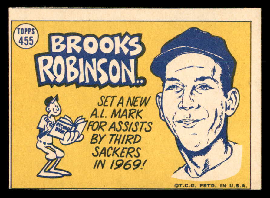 1970 Topps Baseball #455 Brooks Robinson A.S. Orioles EX+/EX-MT 541442