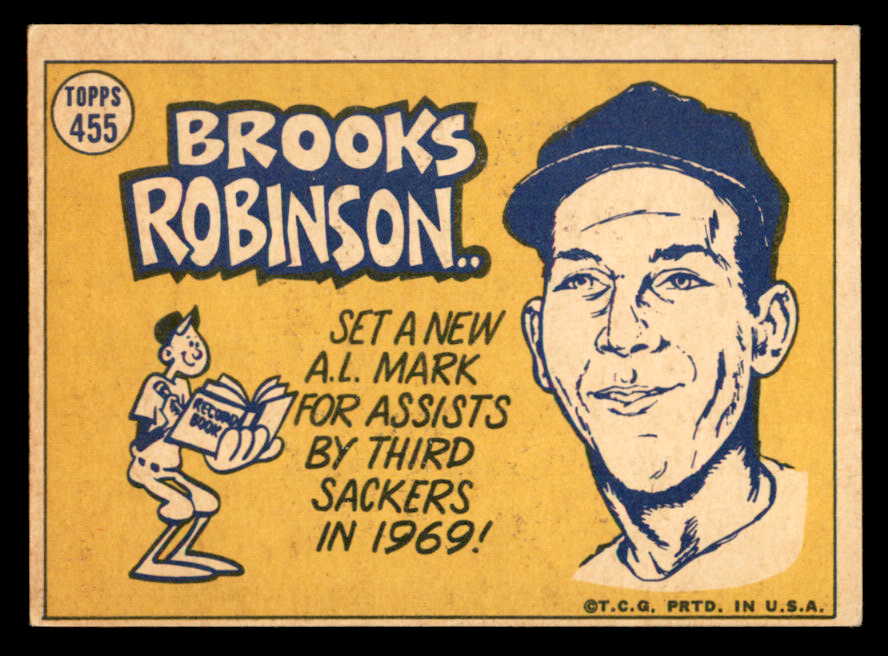 1970 Topps Baseball #455 Brooks Robinson A.S. Orioles EX 541443