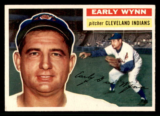1956 Topps Baseball #187 Early Wynn Indians EX 541646