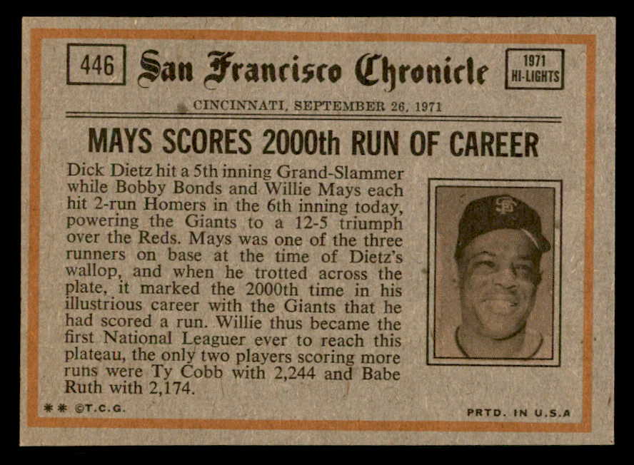1972 Topps Baseball #446 Tom Seaver IA Mets NR-MT 541732