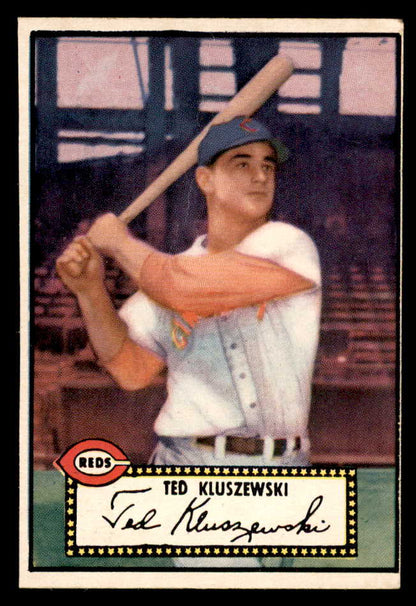 1952 Topps Baseball #029 Ted Kluszewski Reds PR-FR trimmed Black 541826