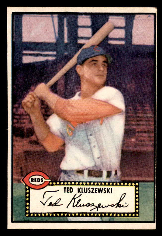 1952 Topps Baseball #029 Ted Kluszewski Reds PR-FR trimmed Black 541826